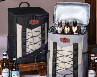 Personalized Cooler Backpack, Groomsmen Gift, Insulated Beer Bag, Golf Picnic Bag, Custom Engraved Lunch Bag For Him