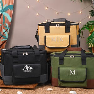 Personalized Groomsmen Cooler Bag,Custom Embroidered Cooler Bags for Beer,Picnic Bag,Wedding Party Gift,Best Man Gifts,Gift for Him