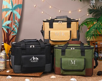 Personalized Groomsmen Cooler Bag,Custom Embroidered Cooler Bags for Beer,Picnic Bag,Wedding Party Gift,Best Man Gifts,Gift for Him