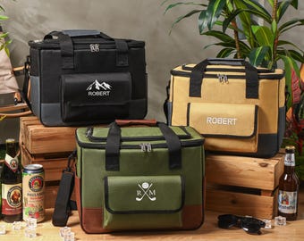 Personalized Cooler Bag, Groomsmen Gifts, Beer Cooler Bag, Custom Embroidered Cooler Bags,Golf Beer Cooler,Outdoor Picnic Bag,Best Man Gift