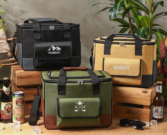 Personalized Cooler Bag, Groomsmen Gifts, Beer Cooler Bag, Custom Embroidered Cooler Bags,Golf Beer Cooler,Outdoor Picnic Bag,Best Man Gift
