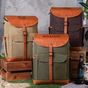 barbour beaufort wax leather backpack in green Barbour Essential Wax Backpack