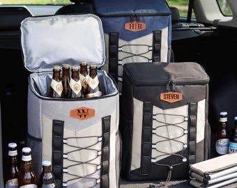 Personalized Cooler Backpack, Insulated Golf Beer Bag, Hiking Picnic Backpack, Custom Engraved Bag For Him, Groomsmen Gift
