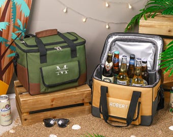 Personalized Embroidered Cooler Bag,Custom Groomsmen Gifts Beer Cooler Bag,Bachelor Party Gift,Best Man Gift, Wedding Gift,Gift for Him