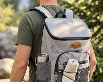 Personalized Beer Cooler Backpack, Custom Wedding Gift for Groomsmen, Insulated Oxford Bag, Travel Picnic Bag, Best Man Gift