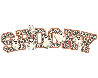 Temporada assustadora PNG, Design de sublimação assustadora, Halloween retrô PNG, Halloween PNG, Design de sublimação para camisa de Halloween, Fantasma PNG, Assustador PNG