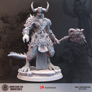 Immaterium God Miniatures - Desert Scavengers Vol.1 - SCAVENGER DEMON KING 3d Resin Printed