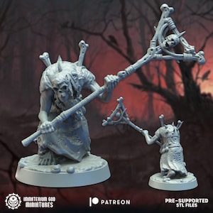 Immaterium God Miniatures - Lords of the Cursed  Realm Vol.1 - DEATHBRINGER 3d Resin Printed