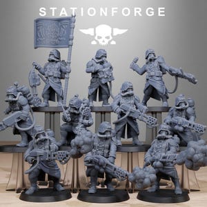Station Forge - GRIMGUARD FLAMERS 3d Resin Printed