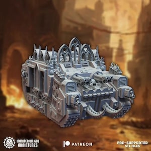 Immaterium God Miniatures - Court of Corruption Vol.1 - INFERNAL TANK 3d Resin Printed