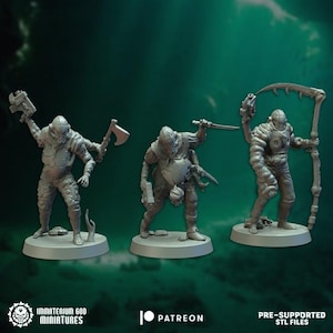 Immaterium God Miniatures - Echoes from the Abyss Vol.3 - NOXIUS FANATICS 3d Resin Printed