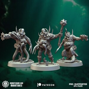 Immaterium God Miniatures - Echoes from the Abyss Vol.1 - DEPTHWALKERS 3d Resin Printed