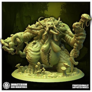 Immaterium God Miniatures - The Blighted Garden Cult - VIRULANA THE MUTATRIX 3d Resin Printed