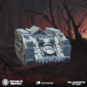 Immaterium God Miniatures - Lords of the Cursed Realm Vol.6 -  CRYPTBASTION TANK 3d Resin Printed