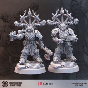 Immaterium God Miniatures - Desert Scavengers Vol.1 -  SCAVENGERS-VETERANS 3d Resin Printed