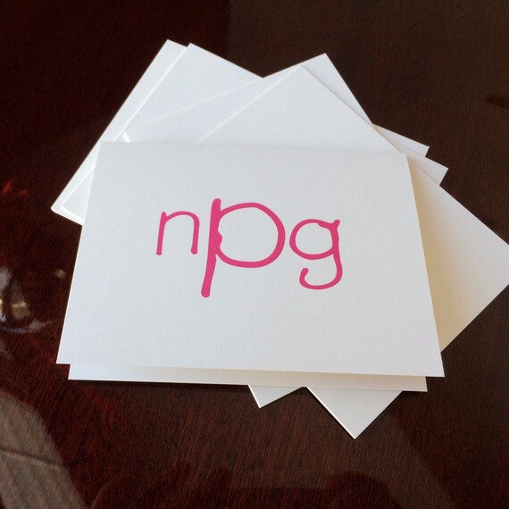 kids monogrammed stationery