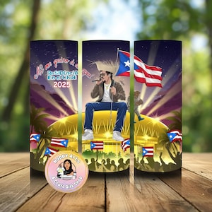 Bad Bunny Residencia Puerto Rico 2025 Concert design for 20oz tumblers