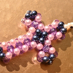 Beaded Cross, cross ornament