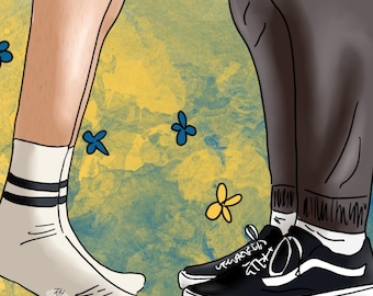 Heartstopper Print: Nick and Charlie Shoes