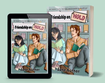 Premade eBook Cover, Romance (Library Background)