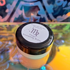 Virgo Zodiac Anointing Oil Balm - Grounded Clarity Essential Oil Blend - Witch Aromatherapy Essential Oil Skincare Gift