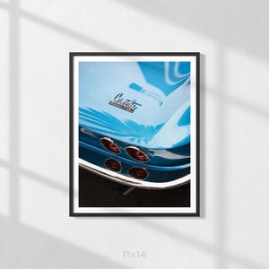 Corvette Sting Ray Poster | Classic American Muscle Car | Digital Download | The Driver&#39;s Spirit