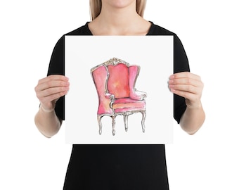 If I Were a French Chair - Print