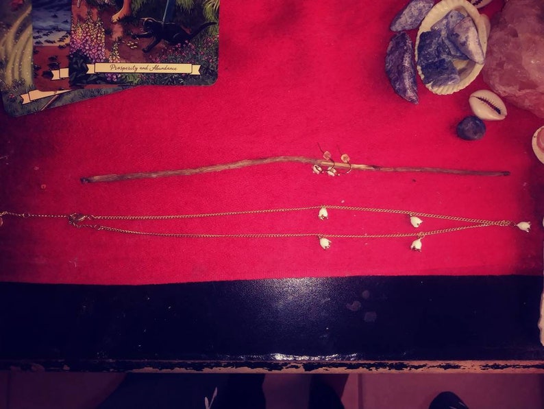 Lilly of the Valley necklace and earrings