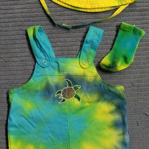 Hand tie dye romper set