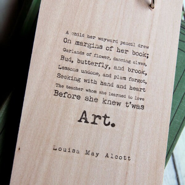 Madera Sketchbook / cuaderno - cita de arte