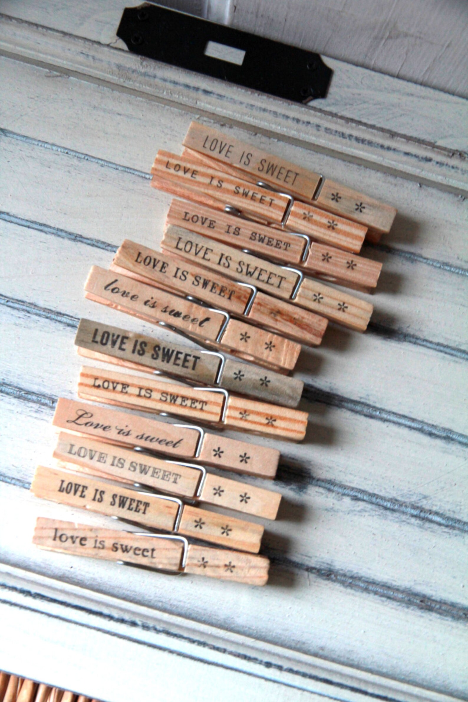 Clothespins Escort Card Holder Note Holder Photo Clipper Etsy