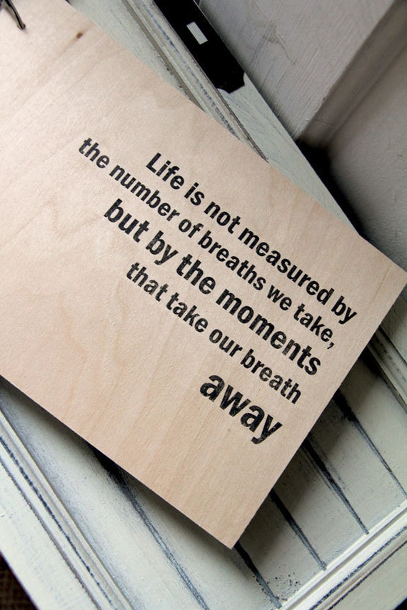 Memory book Wooden Album / Notebook / Guest Book 9 x Etsy