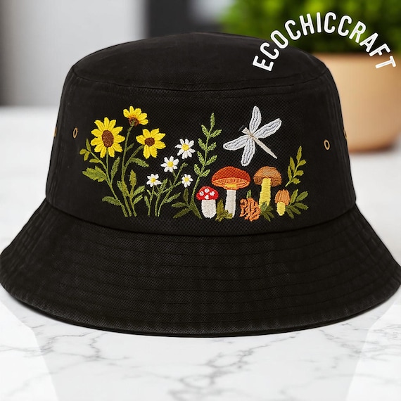 Cappello Da Sole In Denim Donna Con Tesa Larga 8cm - Pieghevole E Regolabile - Ideale Per Spiaggia