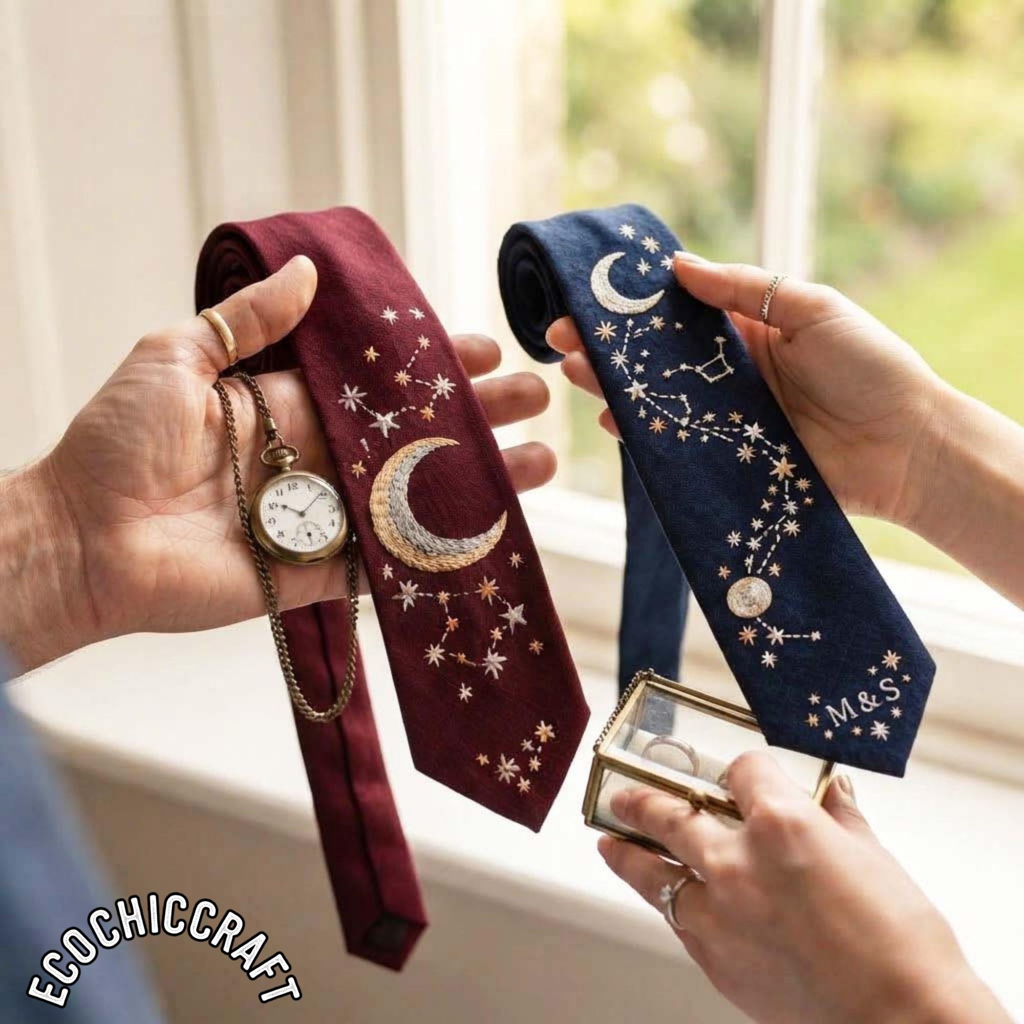 OOAK Handmade Quilted Vintage 4 Silk Ties Belt UNISEX WC-2-scaled.jpg?fit=2095,2560&  main image 2