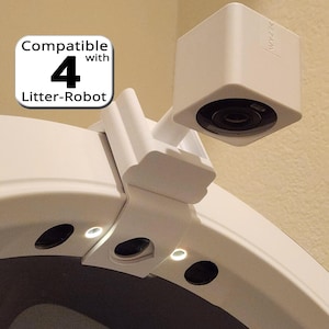 Uchwyt kamery Litter Robot 4 Wyze – kompatybilny z kamerą Wyze w wersji 3/4/OG – akcesorium innej firmy