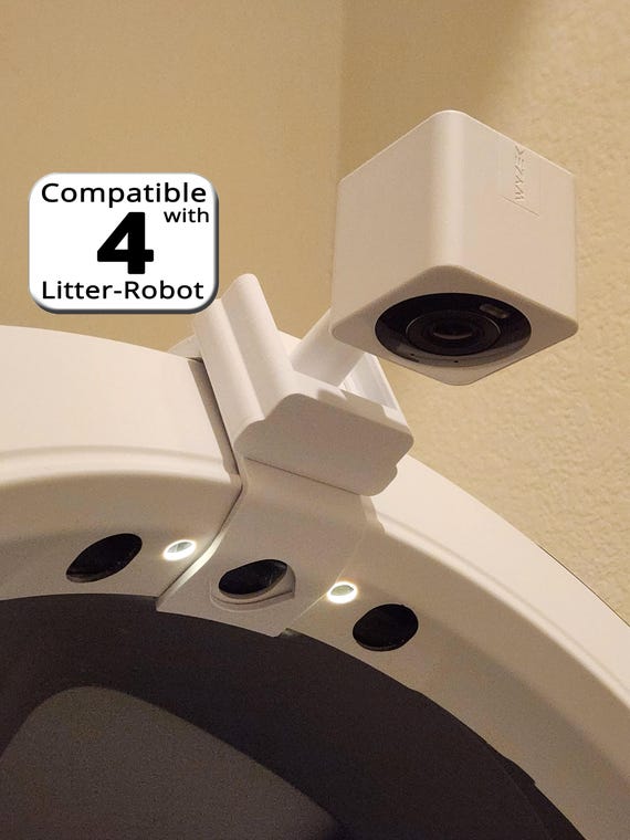 Litter-Robot 4 Wyze Camera Mount - Compatible with Wyze Cam v3/v4/OG - Third-party Accessory