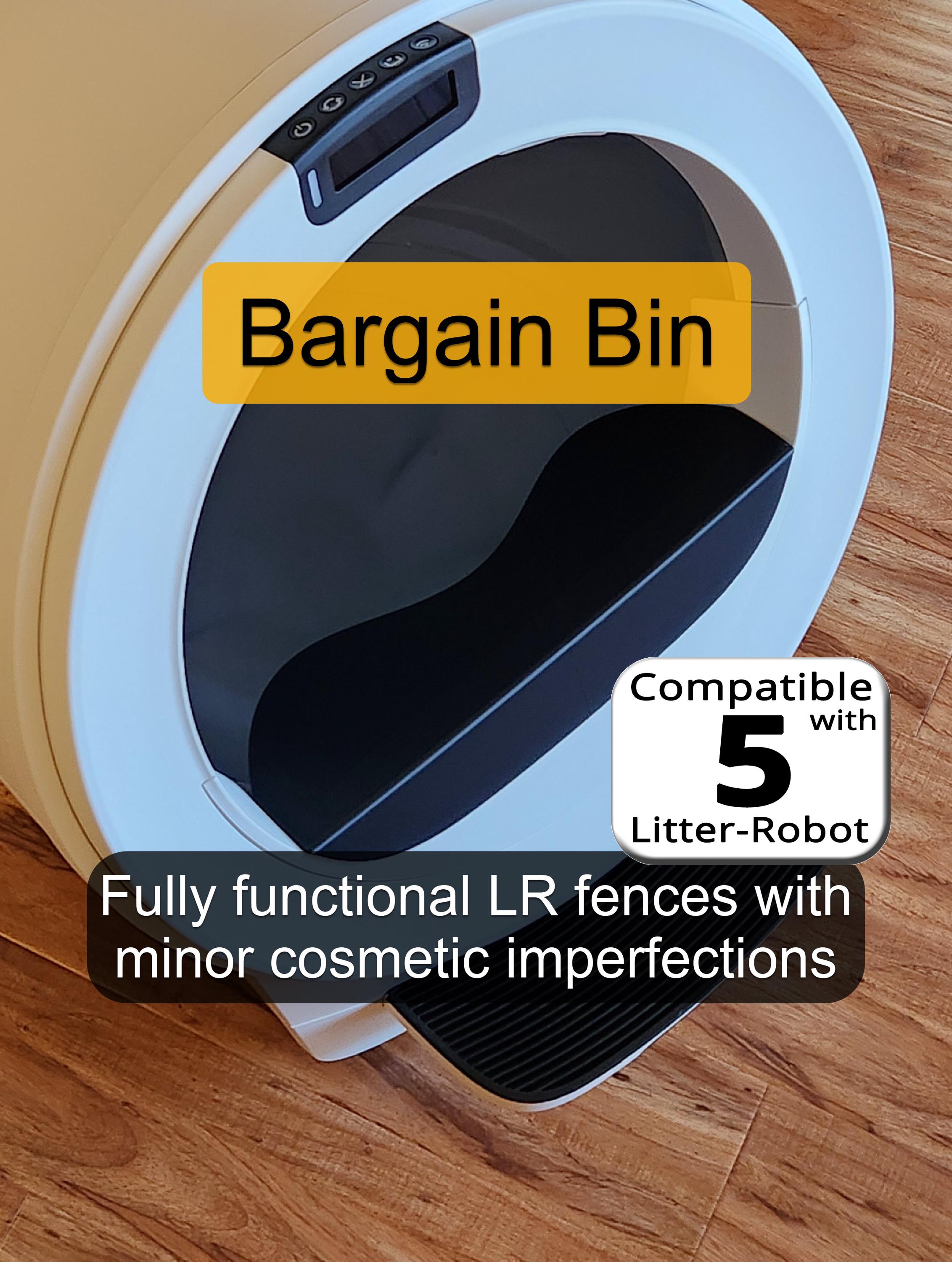 Bargain Bin - Litter-Robot 5 No-Edge-Mess Fence - Stops Edge Mess & Litter Tracking - Litter Blocker - Third-party Accessory
