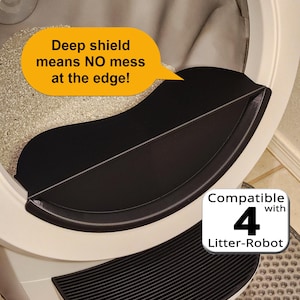Hoher Zaun Tiefenschild für LitterRoboter 4. Zaun für LitterRoboter. Für Katzen die ohne Einstreu gleich nach Eingang urinieren. 3rd-Party-Zubehör.