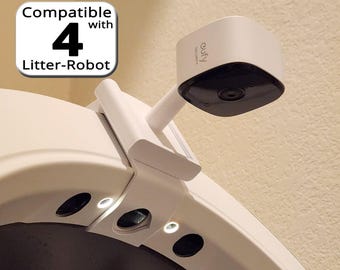 Litter-Robot 4 eufy Camera Mount - Compatible with eufy C120/C24 - Third-party Accessory
