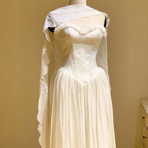 Vintage Korsett Brautkleid / Florales Hochzeitskleid / Garten Brautkleid / Korsett Brautkleid / Bodenlanges Brautkleid