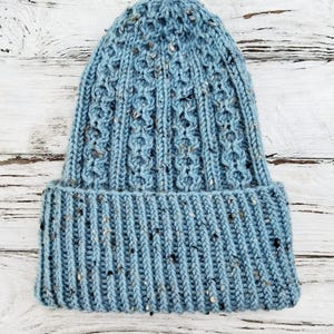 Cozy Braided Knit Hat PDF Pattern | Stylish Winter Cable Knit Design | Instant Download Knitted Hat Pattern | Chic Braided Winter Beanie