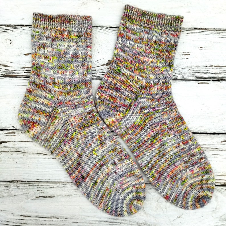 Simple Sock Knitting Pattern PDF. Socks for Beginners PDF. Woollen ...