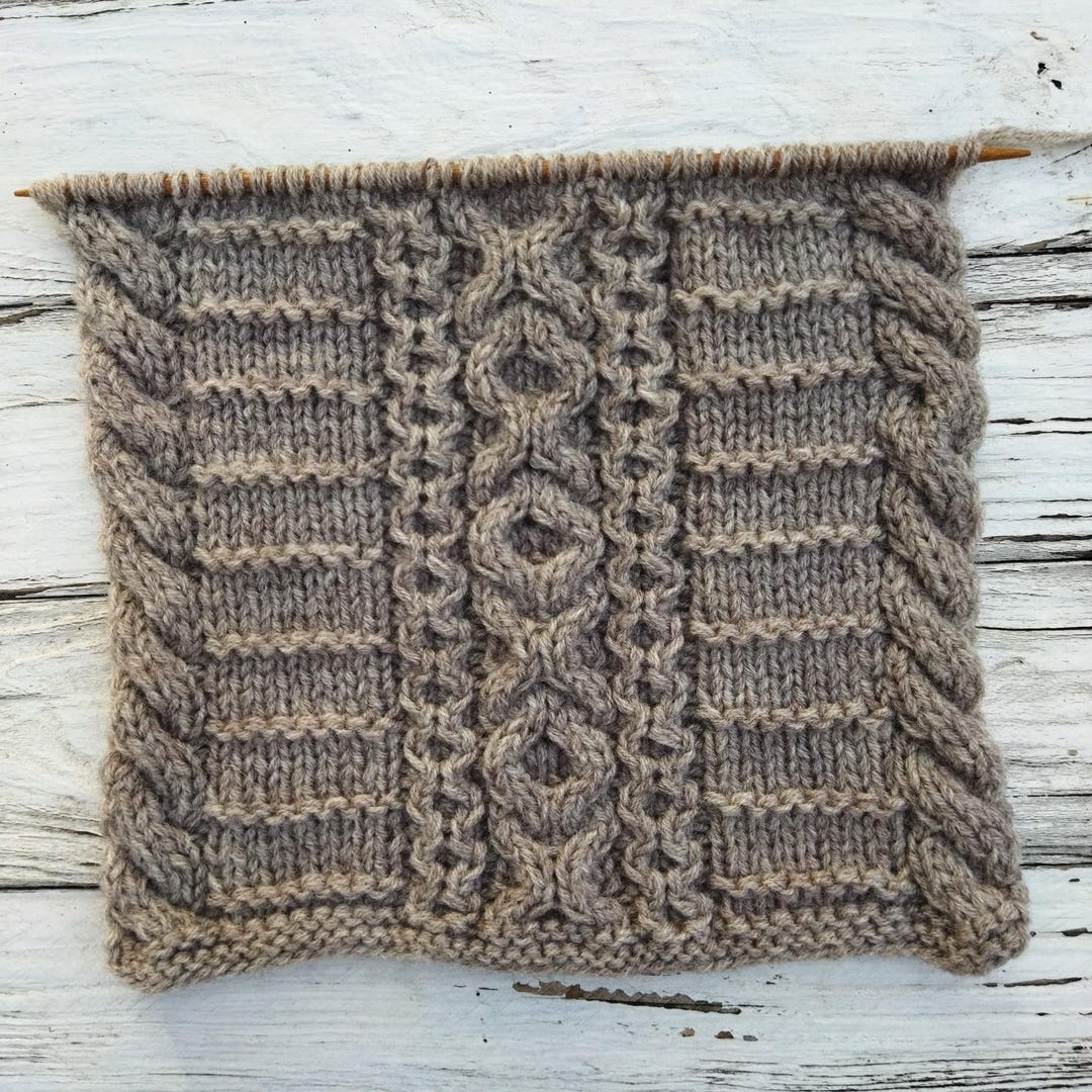 Detailed Knit Pattern PDF, Pattern for a Scarf, Sweater, Fall/winter