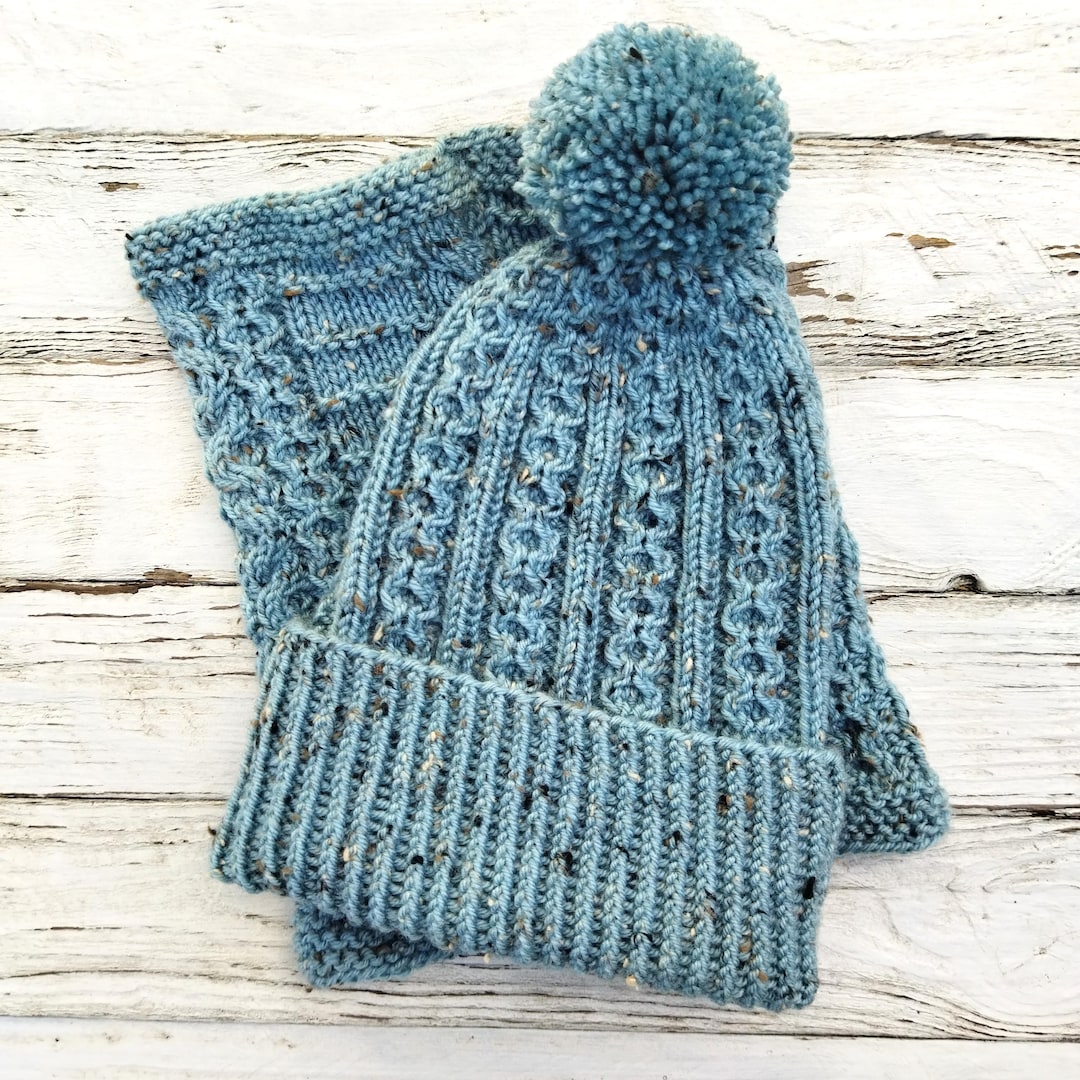 Braided Cable Knit Hat Pattern: Winter Beanie (PDF Pattern) - Etsy