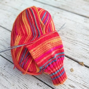 Laine à chaussettes auto-rayures, laine à doigter, laine à chaussettes, fil à tricoter panaché, fil multicolore pour chaussettes, crochet et tricot