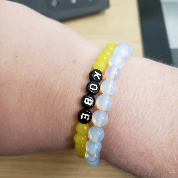 Kobe and Gigi stretchy cord bracelets