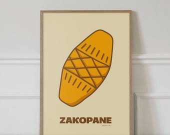 Polish Wall Art Oscypek Poster Zakopane Art Printable Polish Poster Polish Gifts Souvenir Art Polish Cuisine Kitchen Decor Instant Download