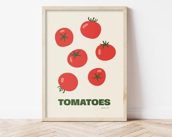 Tomato Kitchen Print: Modern Farmhouse Foodie Wall Art (Digital Download)