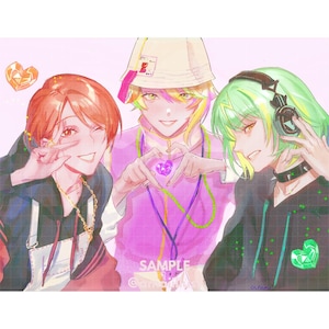 Paradox Live | Reo, Kantaro & Kenta Letter Size Art Print