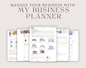 Notion Business Planner Template, Client & Project Management